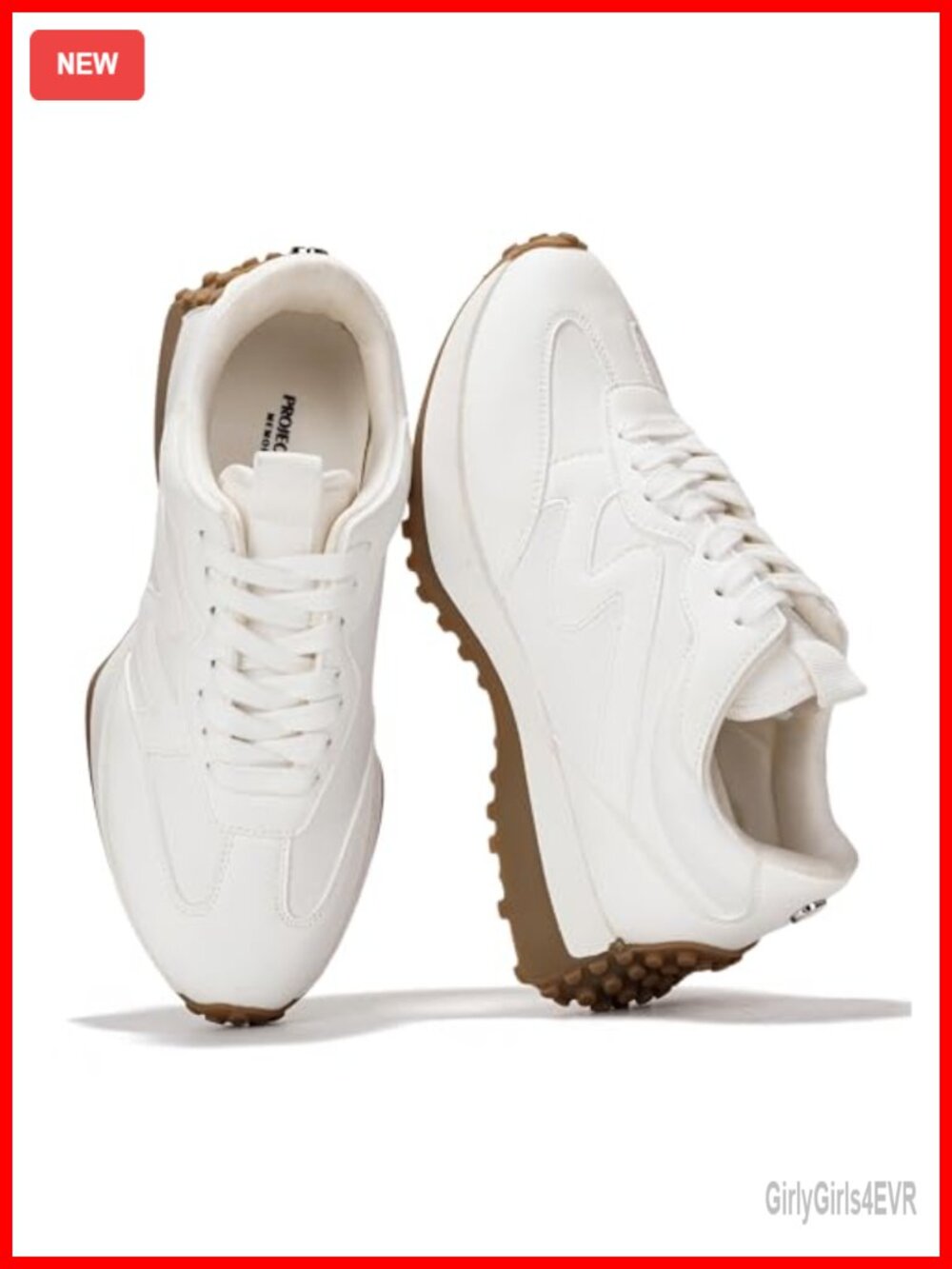 Lightweight Canvas Lace Up Fashion Sneakers Women Memory Foam Non-Slip